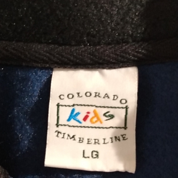 COLORADO TIMBERLINE KIDS BLUE FLEECE JACKET SIZE LARGE NWOT - Picture 4 of 11